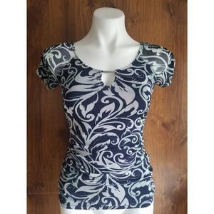 INC Short Sleeve Blouse Top